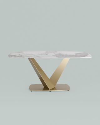 Стол Stool Group Стол обеденный Аврора 180*90 керамика светлая арт. УТ000034890