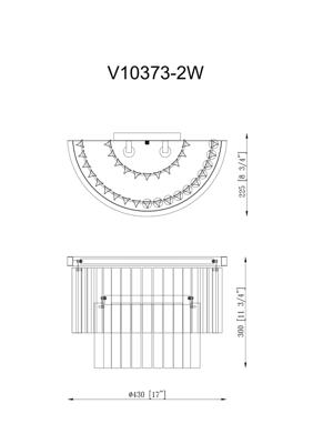 Бра Moderli Светильник настенный Moderli V10373-2W Avista арт. УТ000034938