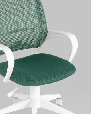 Офисное кресло TopChairs Кресло офисное TopChairs ST-BASIC-W зеленый крестовина пластик белый арт. УТ000035495