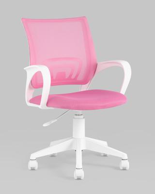 Офисное кресло TopChairs Кресло офисное TopChairs ST-BASIC-W розовый крестовина пластик белый арт. УТ000035494
