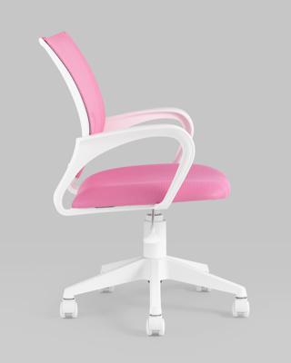 Офисное кресло TopChairs Кресло офисное TopChairs ST-BASIC-W розовый крестовина пластик белый арт. УТ000035494