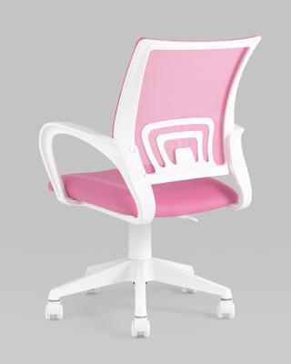 Офисное кресло TopChairs Кресло офисное TopChairs ST-BASIC-W розовый крестовина пластик белый арт. УТ000035494