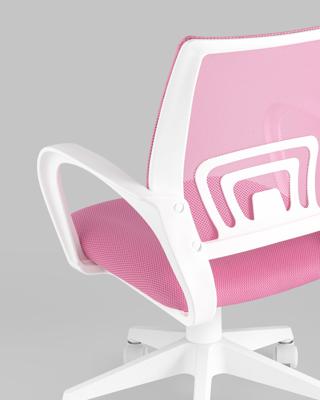 Офисное кресло TopChairs Кресло офисное TopChairs ST-BASIC-W розовый крестовина пластик белый арт. УТ000035494