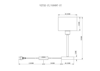 Лампа Moderli Лампа настольная Moderli V10497-1T Room арт. УТ000035398