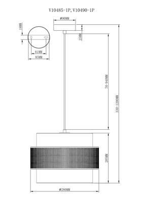 Подвесной светильник Moderli Светильник подвесной Moderli V10490-1P Gela арт. УТ000035391