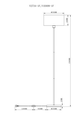 Торшер Moderli Торшер Moderli V10499-1F Room арт. УТ000035400