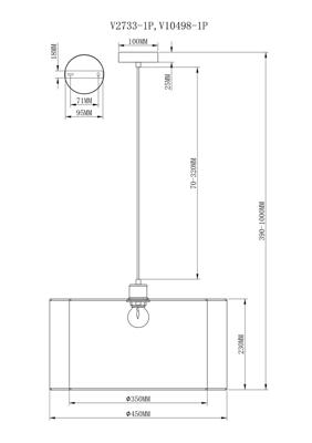 Подвесной светильник Moderli Светильник подвесной Moderli V10498-1P Room арт. УТ000035399