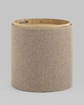 Пуф Stool Group Пуф-столик с ящиком Хюгге S рогожка бежевый арт. УТ000035339
