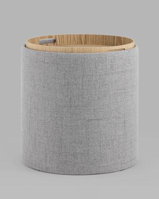 Пуф Stool Group Пуф-столик с ящиком Хюгге S рогожка серый арт. УТ000035338