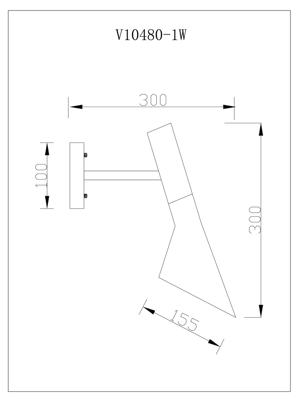 Бра Moderli Бра Moderli V10480-1W Turin арт. УТ000035560