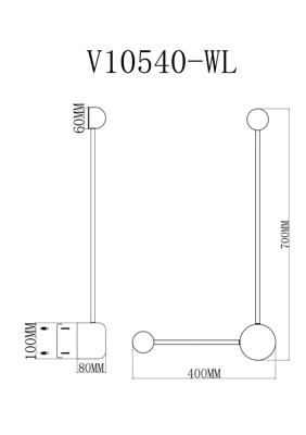 Бра Moderli Светильник настенный светодиодный Moderli V10540-WL Provo арт. УТ000035777