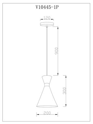Подвесной светильник Moderli Светильник подвесной Moderli V10445-1P Pesaro арт. УТ000035526