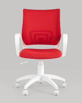 Офисное кресло Stool Group Кресло офисное TopChairs ST-BASIC-W красная ткань крестовина белый пластик арт. УТ000036062