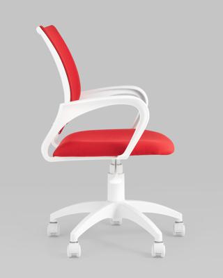 Офисное кресло Stool Group Кресло офисное TopChairs ST-BASIC-W красная ткань крестовина белый пластик арт. УТ000036062