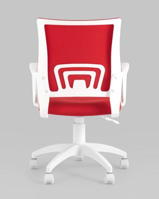 Офисное кресло Stool Group Кресло офисное TopChairs ST-BASIC-W красная ткань крестовина белый пластик арт. УТ000036062