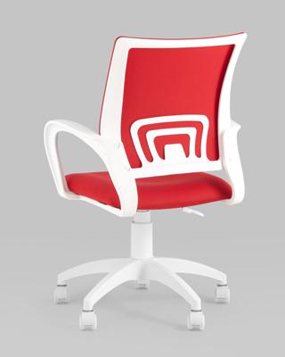 Офисное кресло Stool Group Кресло офисное TopChairs ST-BASIC-W красная ткань крестовина белый пластик арт. УТ000036062