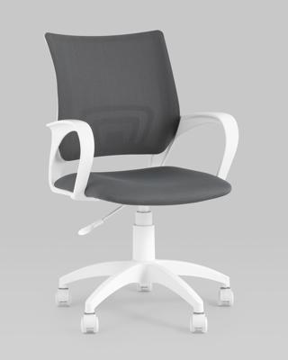 Офисное кресло Stool Group Кресло офисное Topchairs ST-BASIC-W серая ткань крестовина белый пластик арт. УТ000036061