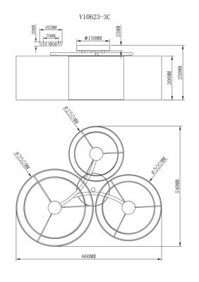 Потолочный светильник Moderli Светильник потолочный Moderli V10623-3C Room арт. УТ000036812