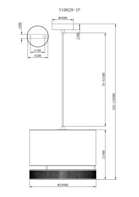 Подвесной светильник Moderli Светильник подвесной Moderli V10629-1P Gela арт. УТ000036818