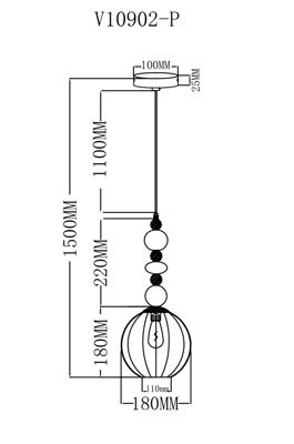 Светильник Moderli Светильник подвесной Moderli V10902-P Charm арт. УТ000038234