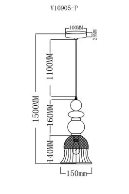 Светильник Moderli Светильник подвесной Moderli V10905-P Glassy арт. УТ000038237