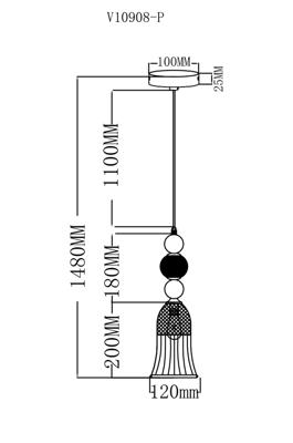 Светильник Moderli Светильник подвесной Moderli V10908-P Glassy арт. УТ000038240