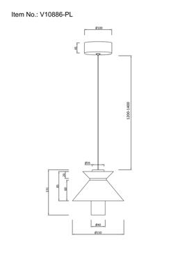 Светильник Moderli Светильник подвесной светодиодный Moderli V10886-PL Ori арт. УТ000037993