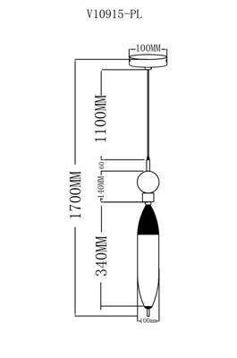 Светильник Moderli Светильник подвесной светодиодный Moderli V10915-PL Candle арт. УТ000038247