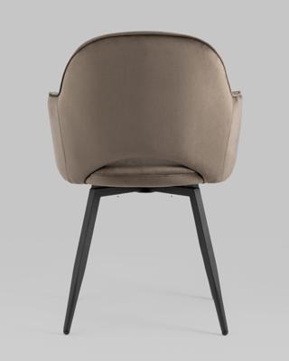 Комплект Stool Group Стул Венера вращающийся велюр коричневый 2 шт арт. УТ000038669