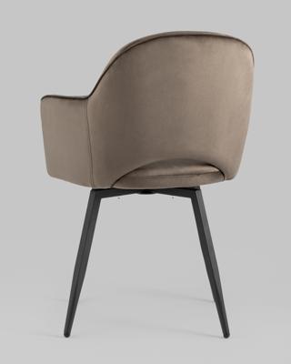Комплект Stool Group Стул Венера вращающийся велюр коричневый 2 шт арт. УТ000038669