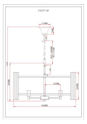 Люстра Moderli Люстра подвесная Moderli V10777-6P Monte арт. УТ000037866