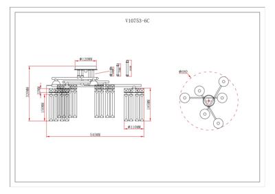 Люстра Moderli Люстра потолочная Moderli V10753-6C Everly арт. УТ000037842