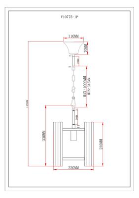 Подвесной светильник Moderli Светильник подвесной Moderli V10775-1P Monte арт. УТ000037864