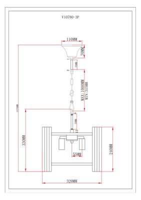 Подвесной светильник Moderli Светильник подвесной Moderli V10780-3P Monte арт. УТ000037869