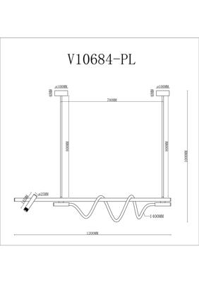 Светильник Moderli Светильник подвесной светодиодный Moderli V10684-PL True арт. УТ000037647