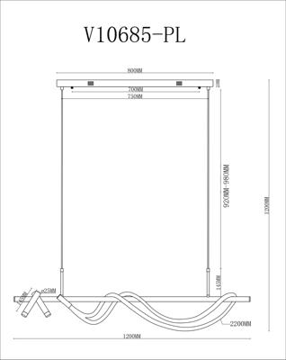 Светильник Moderli Светильник подвесной светодиодный Moderli V10685-PL True арт. УТ000037648
