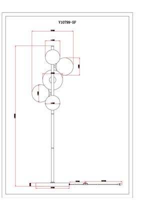 Торшер Moderli Торшер Moderli V10799-5F Renny арт. УТ000037888