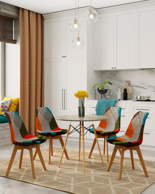 Комплект Stool Group Стул FRANKFURT пэчворк 4 шт. арт. УТ000036624