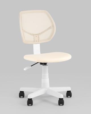 Кресло компьютерное Stool Group Кресло компьютерное детское ЛОЛО бежевый пластик белый арт. УТ000039090