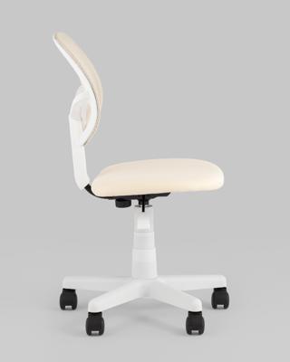 Кресло компьютерное Stool Group Кресло компьютерное детское ЛОЛО бежевый пластик белый арт. УТ000039090