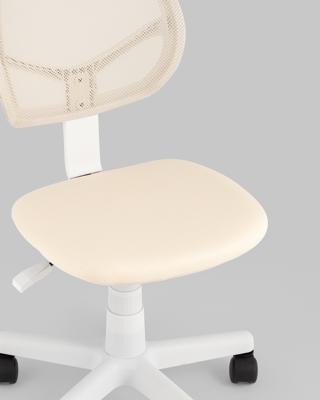 Кресло компьютерное Stool Group Кресло компьютерное детское ЛОЛО бежевый пластик белый арт. УТ000039090