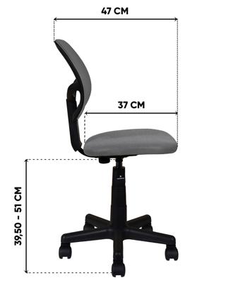 Кресло компьютерное Stool Group Кресло компьютерное детское Кресло ЛОЛО серый арт. УТ000039091