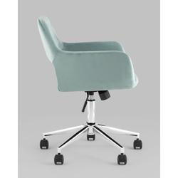 Кресло компьютерное Stool Group Кресло офисное ROSS велюр серо-зеленый арт. УТ000039077