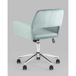 Кресло компьютерное Stool Group Кресло офисное ROSS велюр серо-зеленый арт. УТ000039077