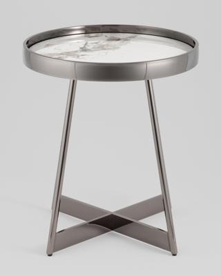 Стол журнальный Stool Group Журнальный столик Гера 50*50 см белая керамика арт. УТ000039406