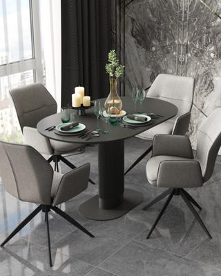 Стол Stool Group Стол обеденный Mystery 130*80 черный арт. УТ000039508