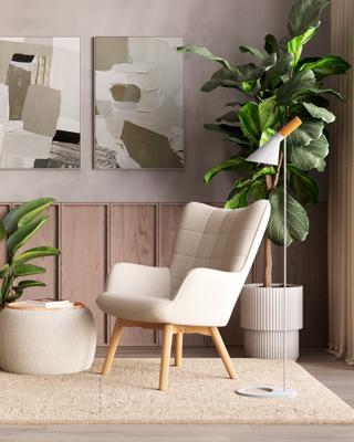 Пуф Stool Group Пуф-столик Люкке с ящиком бежевый арт. УТ000039379