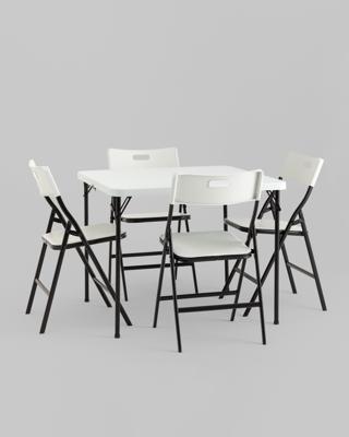 Стол Stool Group Комплект раскладного стола и стульев Кейт белый арт. УТ000038897