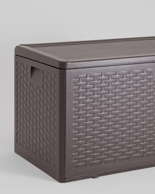 Шкаф Stool Group Стол-сундук Кейт пластик 110*55 см 276 л коричневый арт. УТ000039339