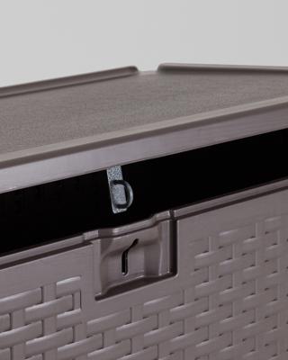 Шкаф Stool Group Стол-сундук Кейт пластик 110*55 см 276 л коричневый арт. УТ000039339